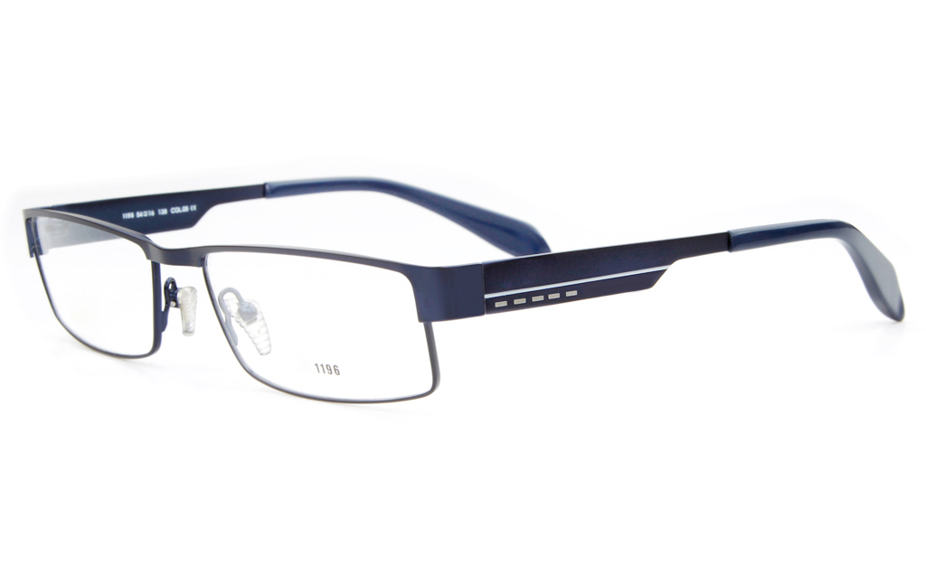 E1196 Stainless Steel Mens Full Rim Square Optical Glasses