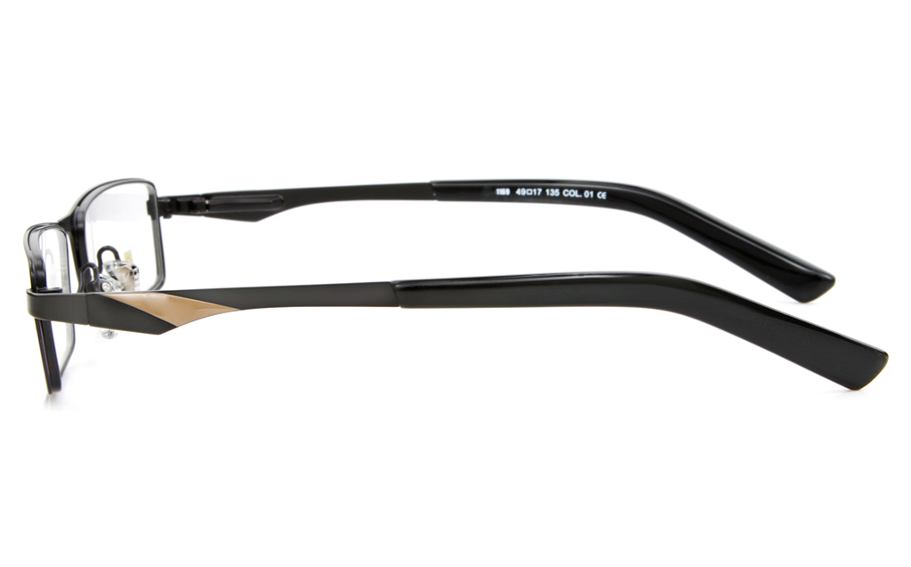 E1169 Stainless Steel Mens&Womens Full Rim Square Optical Glasses