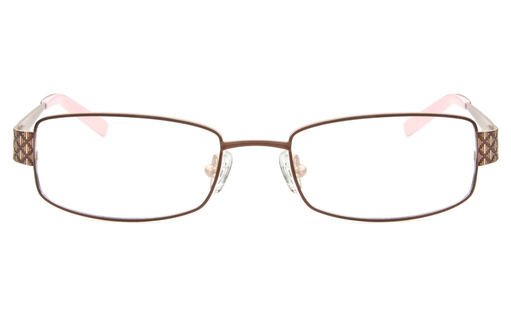 SJ037 Stainless Steel Womens Full Rim Square Optical Glasses