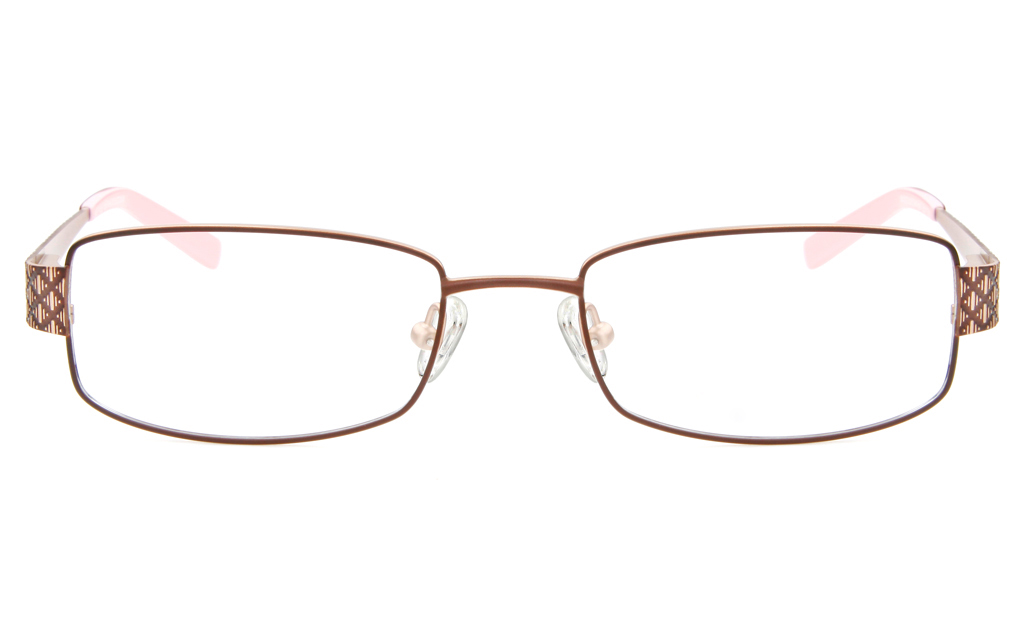 SJ037 Stainless Steel Womens Full Rim Square Optical Glasses