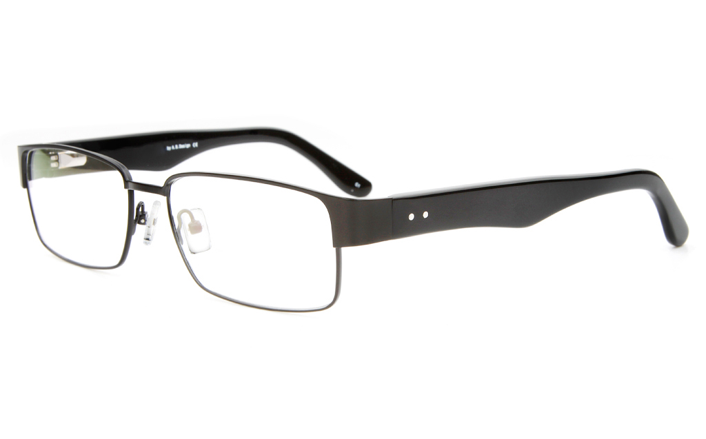 Z6579 Stainless Steel/ZYL Mens Full Rim Square Optical Glasses