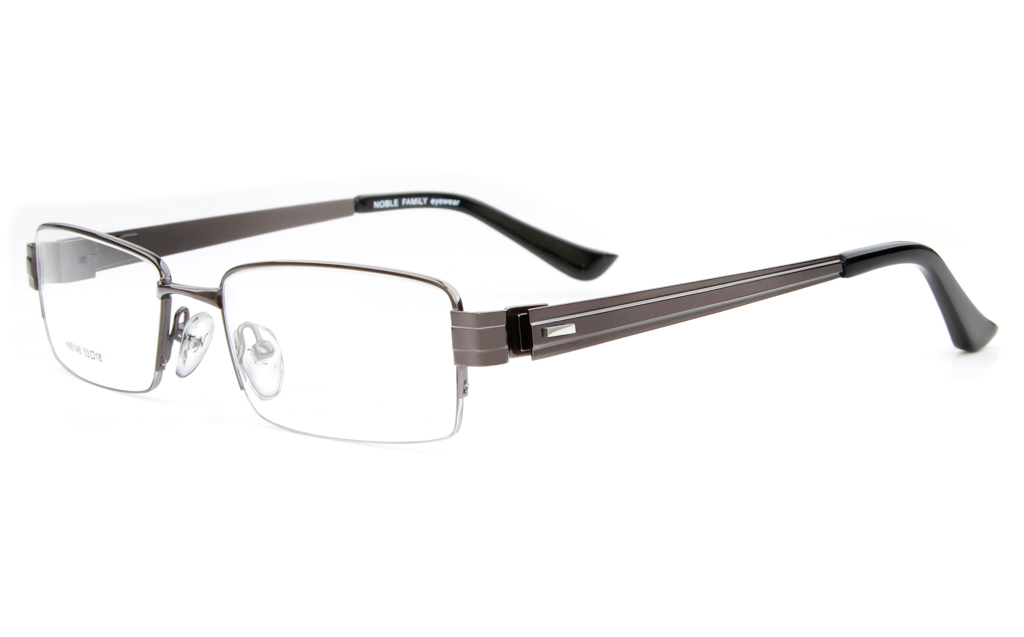 H88146 Stainless Steel Mens Full Rim Square Optical Glasses