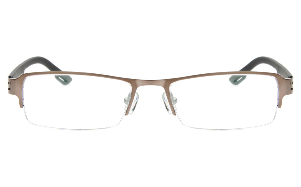 Z6627 Stainless Steel/TR90 Mens&Womens Semi-rimless Square Optical Glasses