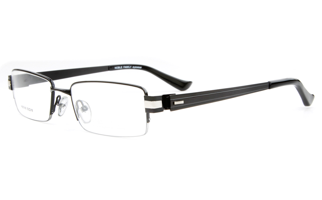 H88146 Stainless Steel Mens Full Rim Square Optical Glasses