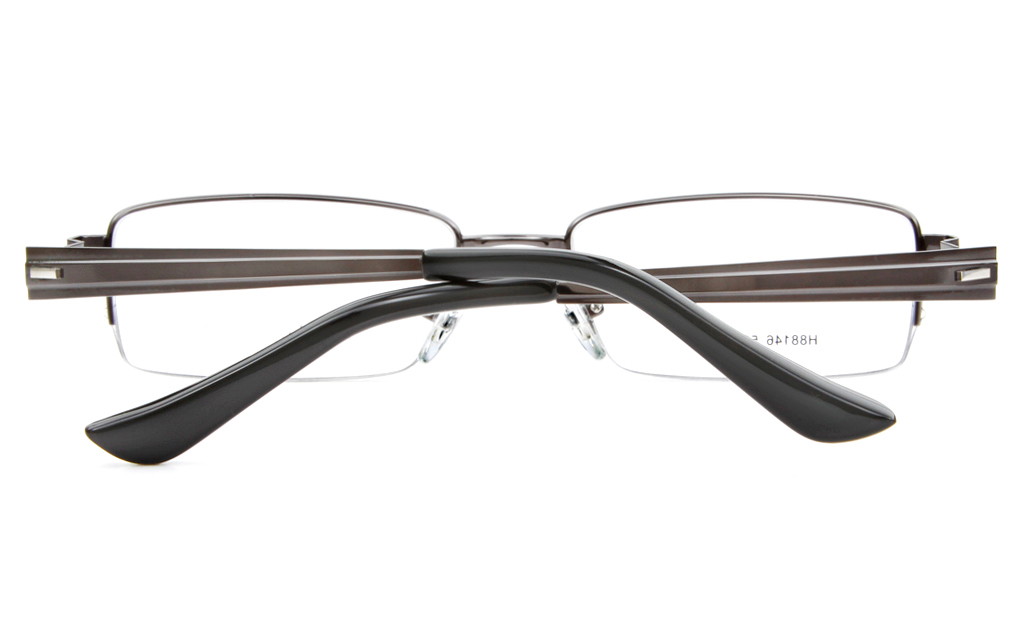 H88146 Stainless Steel Mens Full Rim Square Optical Glasses