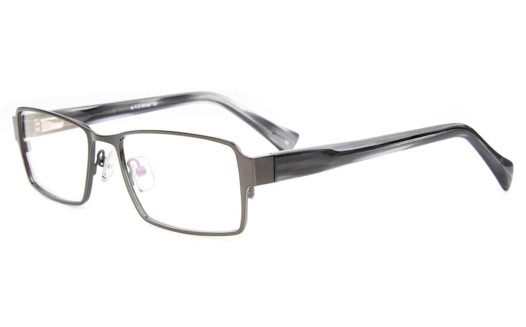 Z6593 Stainless Steel/ZYL Mens Full Rim Square Optical Glasses