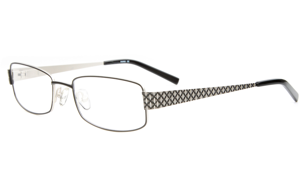 SJ037 Stainless Steel Womens Full Rim Square Optical Glasses