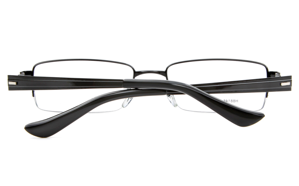 H88146 Stainless Steel Mens Full Rim Square Optical Glasses