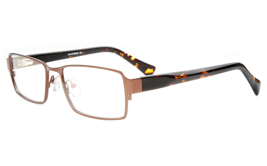 Z6593 Stainless Steel/ZYL Mens Full Rim Square Optical Glasses