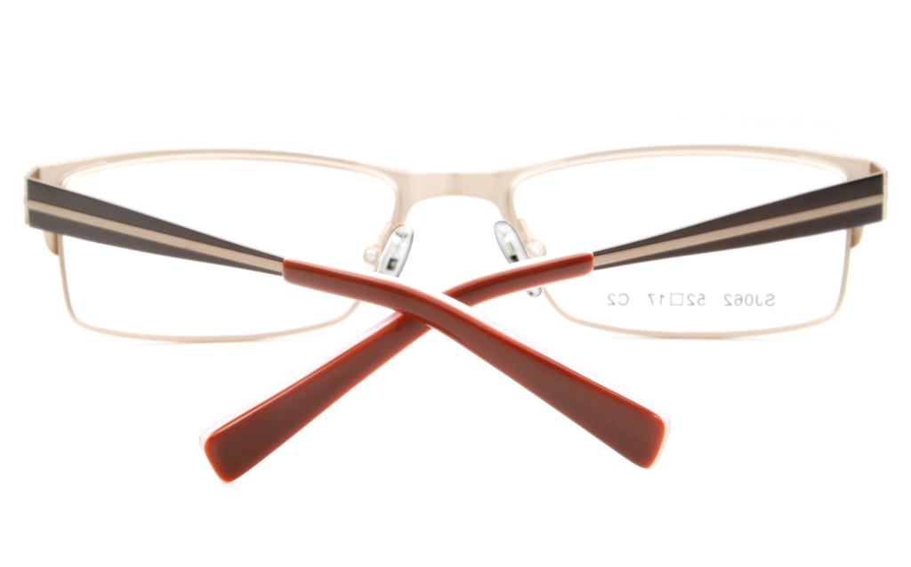 SJ062 Stainless Steel Mens&Womens Full Rim Square Optical Glasses