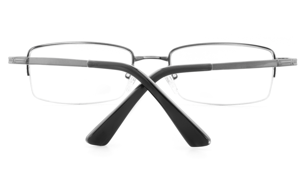 Vista First 2120 Titanium Memory Mens&Womens Semi-rimless Square Optical Glasses