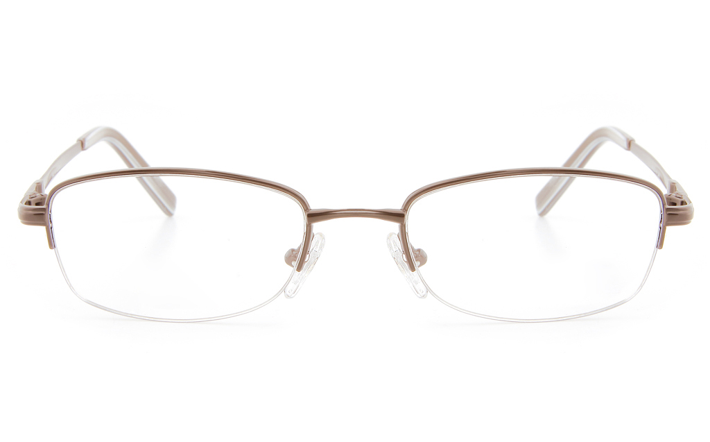 Vista First 2119 Titanium Memory Mens&Womens Semi-rimless Oval Optical Glasses