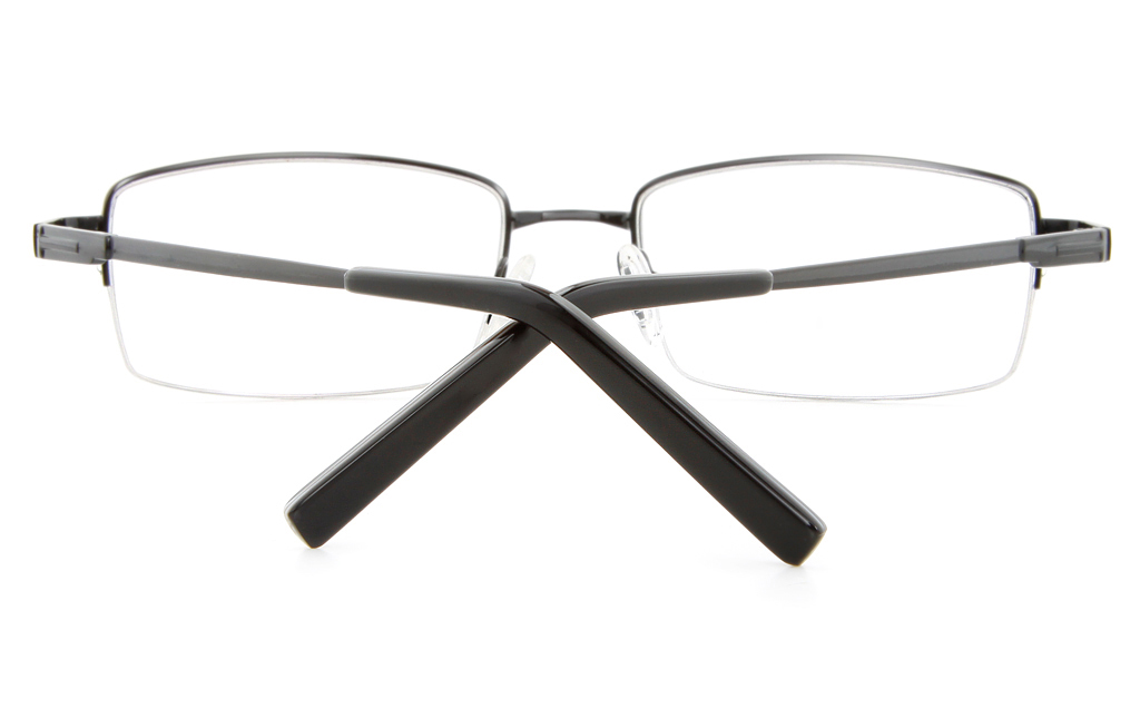 Vista First 2113 Titanium Memory Mens Semi-rimless Square Optical Glasses