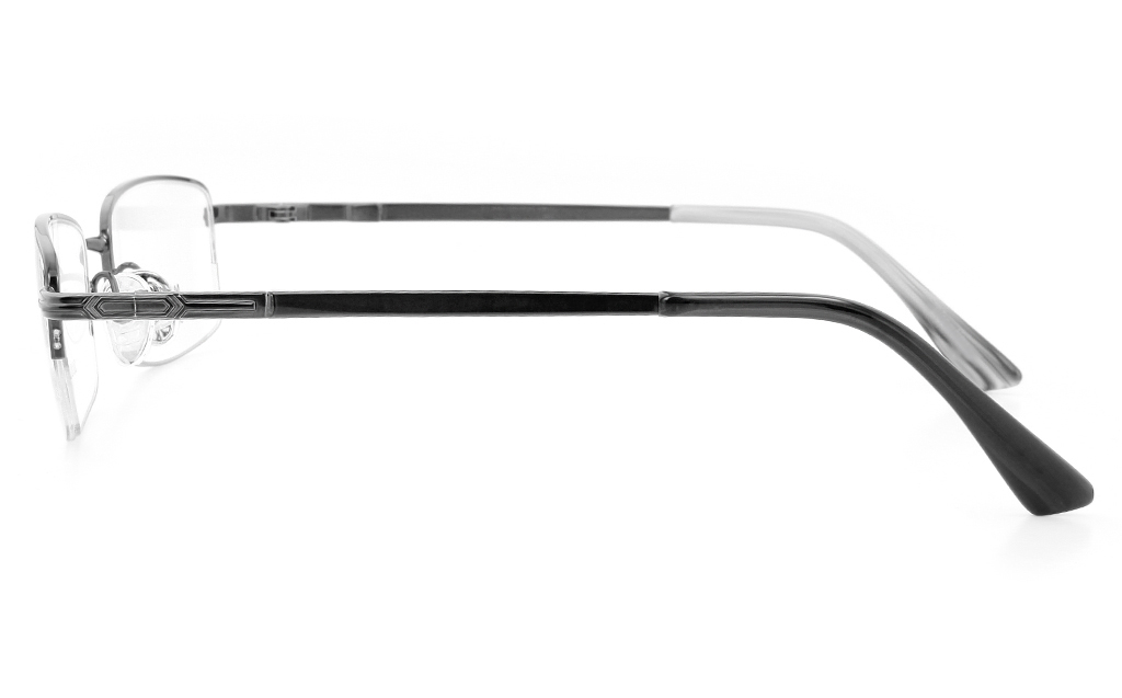 Vista First 2120 Titanium Memory Mens&Womens Semi-rimless Square Optical Glasses