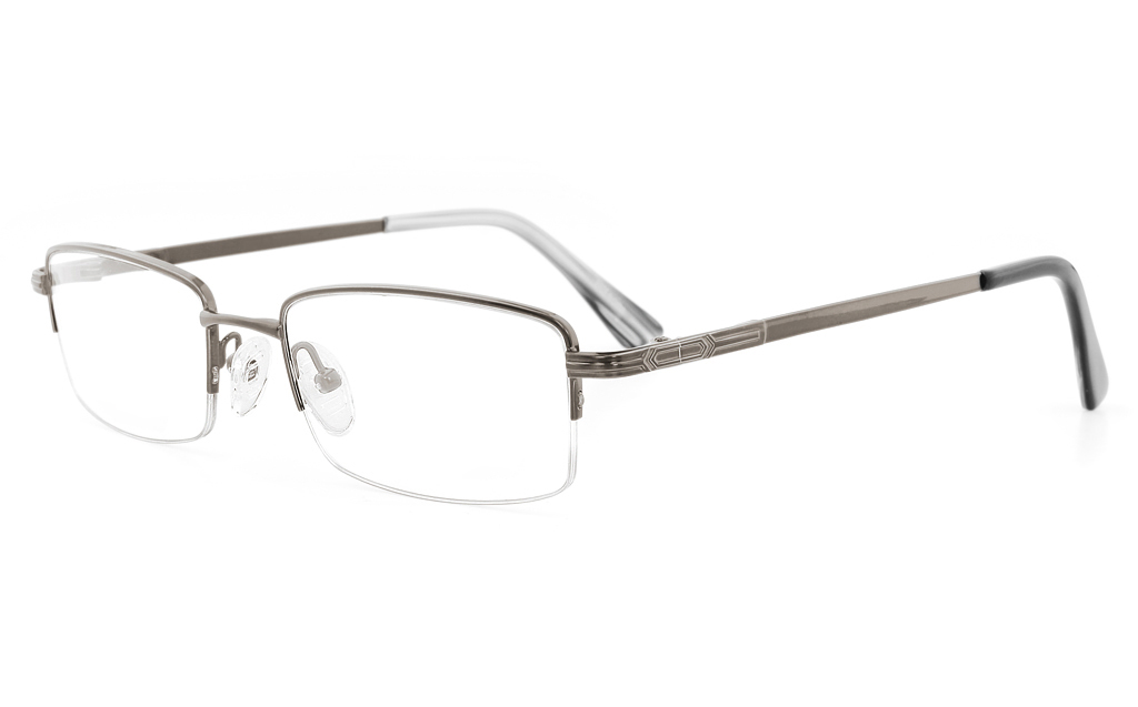 Vista First 2120 Titanium Memory Mens&Womens Semi-rimless Square Optical Glasses