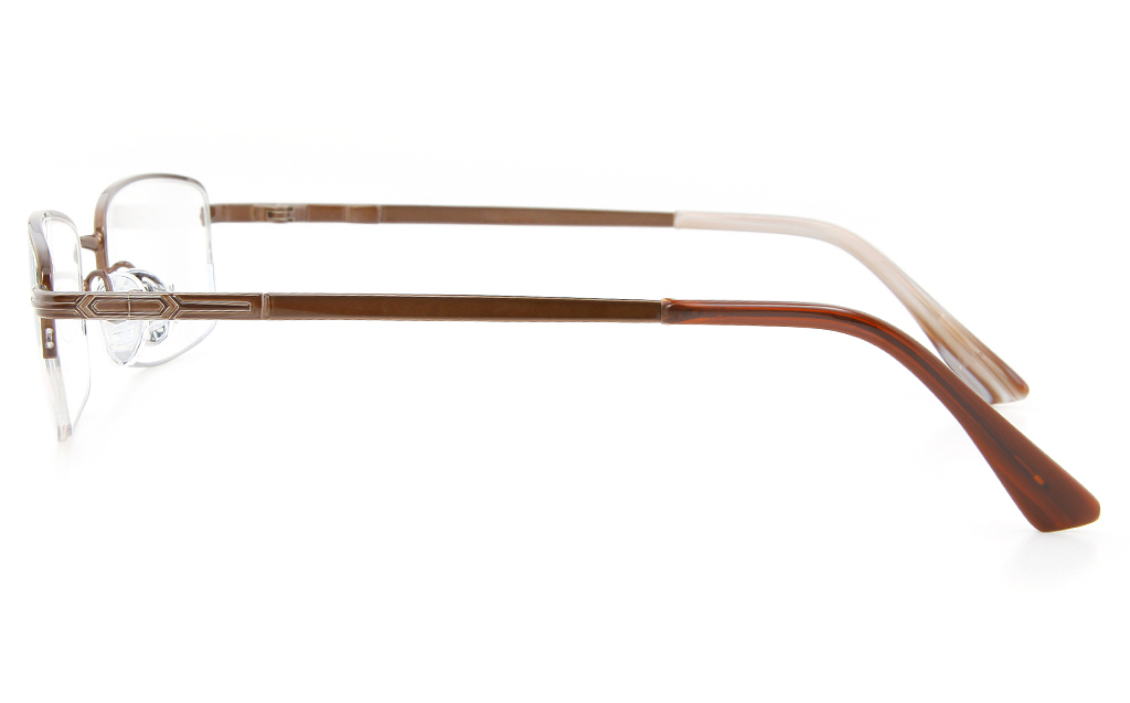 Vista First 2120 Titanium Memory Mens&Womens Semi-rimless Square Optical Glasses