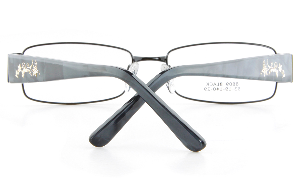 Vista First 8809 Stainless Steel/ZYL  Mens Full Rim Optical Glasses - Square Frame