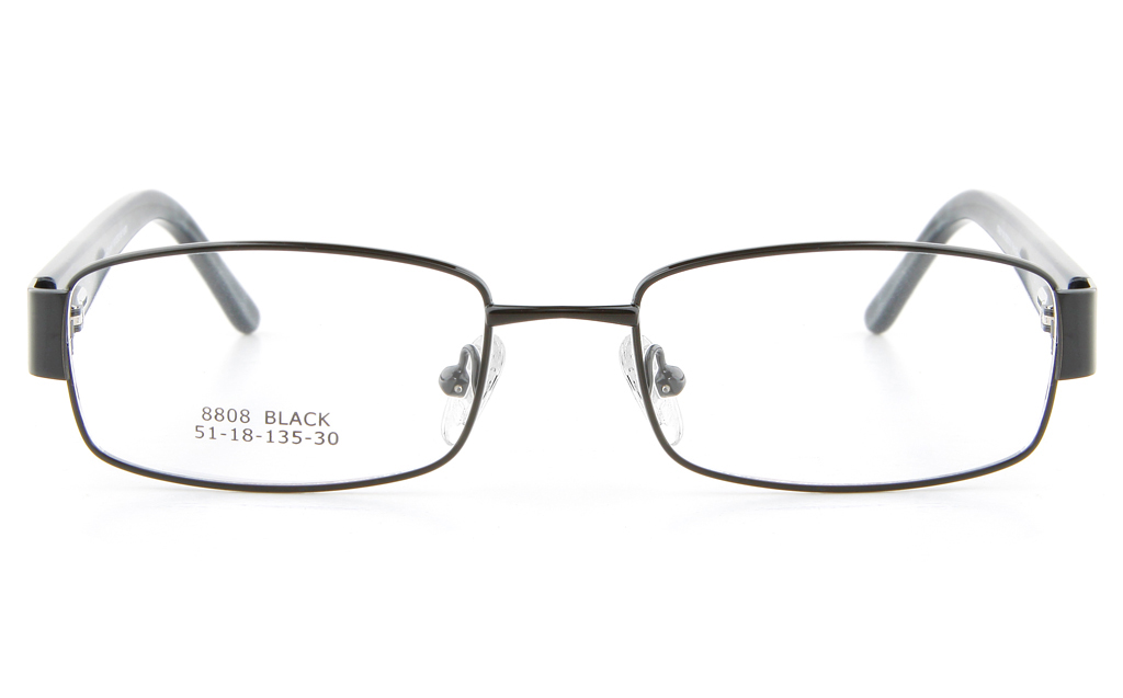 Vista First 8808 Stainless Steel/ZYL  Womens Full Rim Optical Glasses - Oval Frame