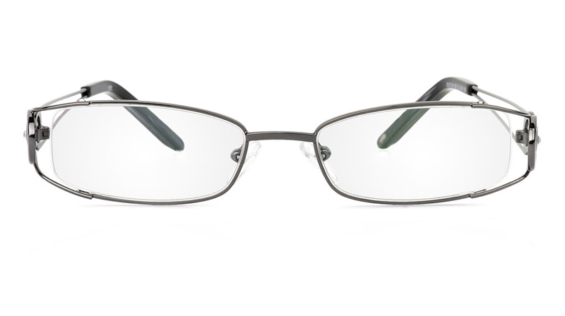 Vista First 1070 Stainless Steel/ZYL Half Rim Womens Optical Glasses