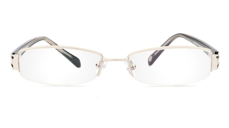 Vista First 1086 Stainless Steel/ZYL Mens&Womens Half Rim Optical Glasses