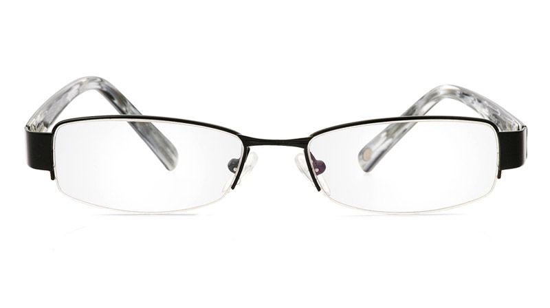 Vista First 1078 Stainless Steel/ZYL Half Rim Mens Optical Glasses