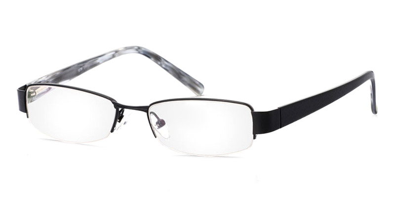 Vista First 1078 Stainless Steel/ZYL Half Rim Mens Optical Glasses