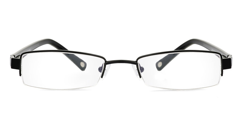 Vista First 1041 Stainless Steel/ZYL Half Rim Mens Optical Glasses