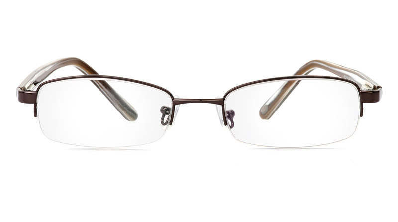 Vista First 1043 Stainless Steel/ZYL Mens&Womens Half Rim Optical Glasses