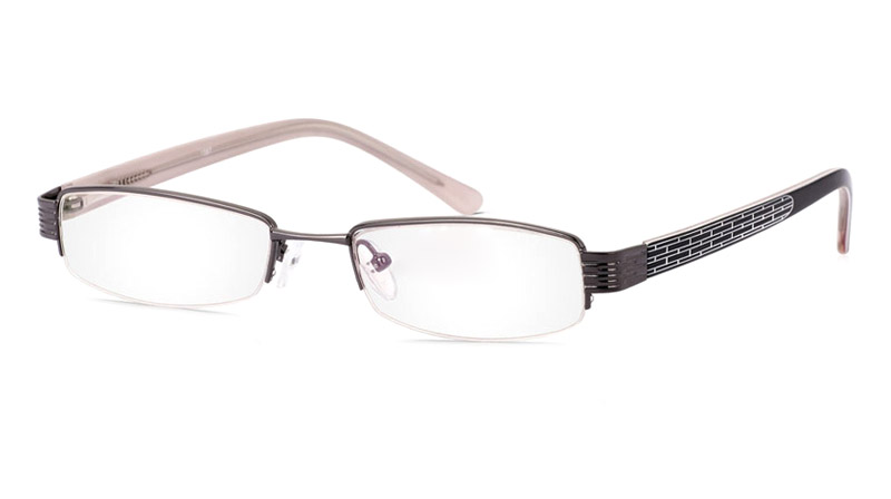 Vista First 1087 Stainless Steel/ZYL Mens&Womens Half Rim Optical Glasses