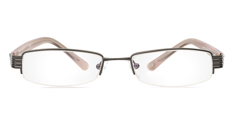 Vista First 1087 Stainless Steel/ZYL Mens&Womens Half Rim Optical Glasses