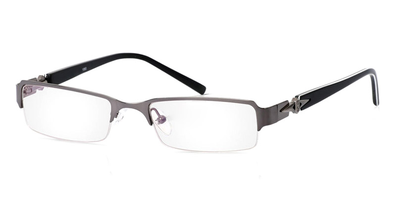 Vista First 1060 Stainless Steel/ZYL Half Rim Womens Optical Glasses