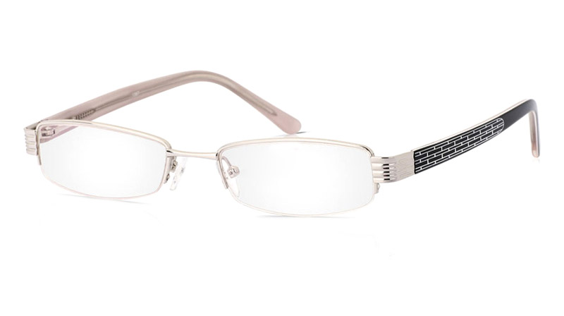 Vista First 1087 Stainless Steel/ZYL Mens&Womens Half Rim Optical Glasses