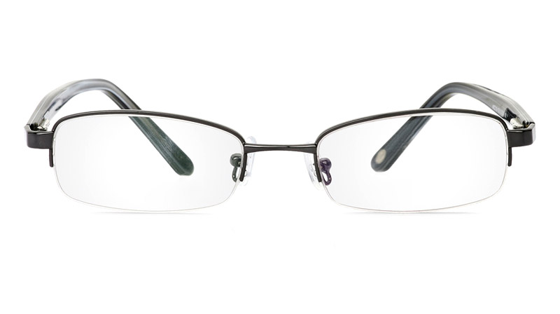 Vista First 1043 Stainless Steel/ZYL Mens&Womens Half Rim Optical Glasses