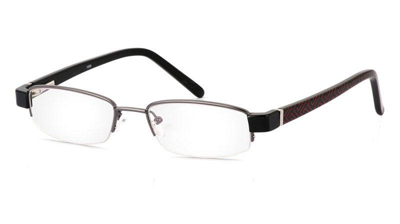 Vista First 1069 Stainless Steel/ZYL Half Rim Mens Optical Glasses