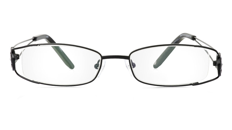 Vista First 1070 Stainless Steel/ZYL Half Rim Womens Optical Glasses