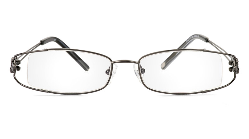 Vista First 1091 Stainless Steel/ZYL Half Rim Womens Optical Glasses