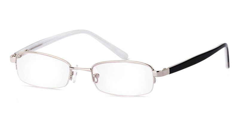 Vista First 1043 Stainless Steel/ZYL Mens&Womens Half Rim Optical Glasses