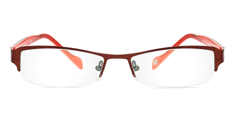 Vista First 1054 Stainless Steel/ZYL Half Rim Mens Optical Glasses