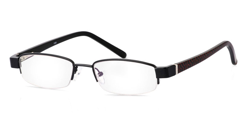 Vista First 1069 Stainless Steel/ZYL Half Rim Mens Optical Glasses