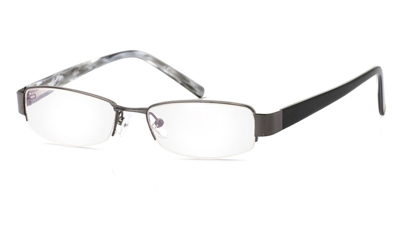 Vista First 1078 Stainless Steel/ZYL Half Rim Mens Optical Glasses