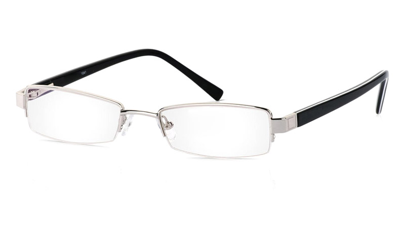 Vista First 1041 Stainless Steel/ZYL Half Rim Mens Optical Glasses