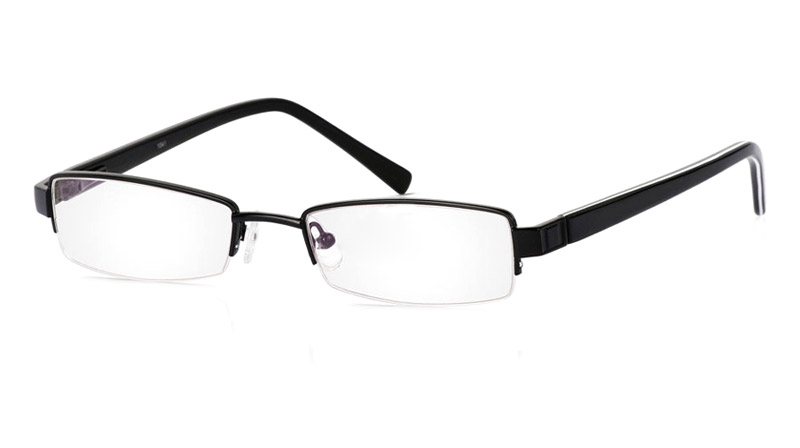 Vista First 1041 Stainless Steel/ZYL Half Rim Mens Optical Glasses