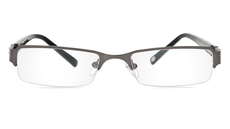 Vista First 1060 Stainless Steel/ZYL Half Rim Womens Optical Glasses