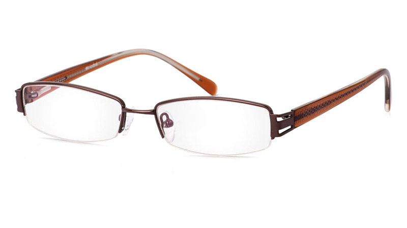 Vista First 1086 Stainless Steel/ZYL Mens&Womens Half Rim Optical Glasses