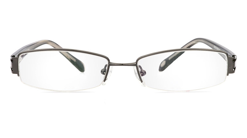 Vista First 1086 Stainless Steel/ZYL Mens&Womens Half Rim Optical Glasses