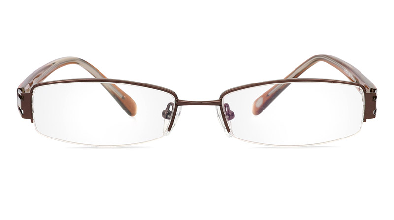 Vista First 1086 Stainless Steel/ZYL Mens&Womens Half Rim Optical Glasses