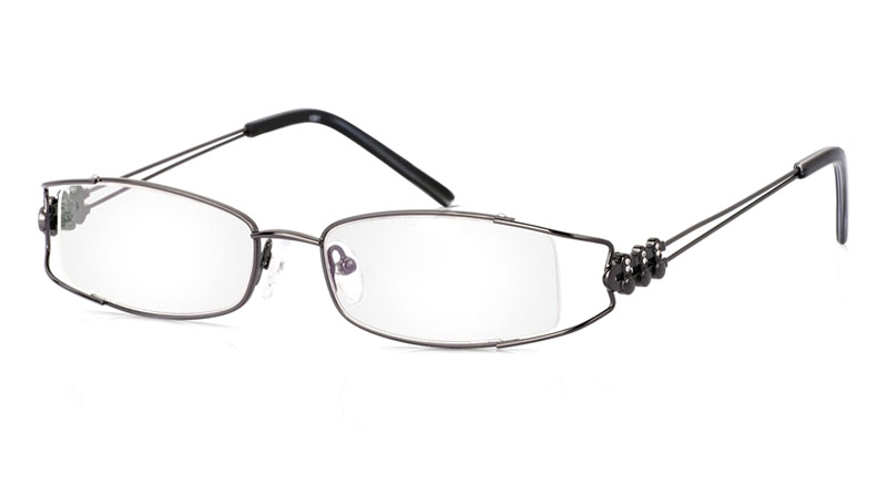 Vista First 1091 Stainless Steel/ZYL Half Rim Womens Optical Glasses