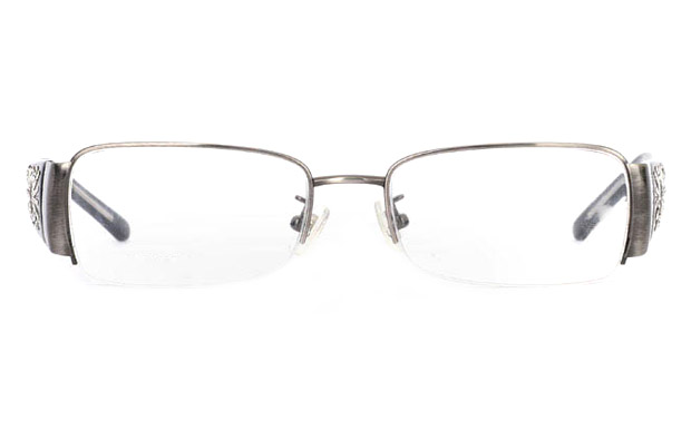 CR3457 Stainless Steel/ZYL Half Rim Womens Optical Glasses