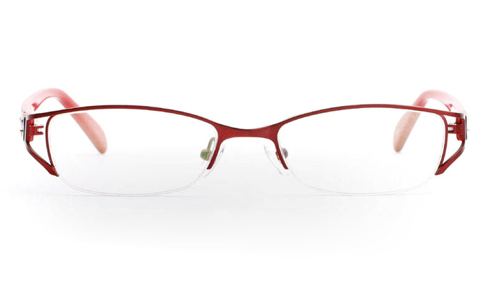 OD-050 Stainless Steel/ZYL Half Rim Womens Optical Glasses