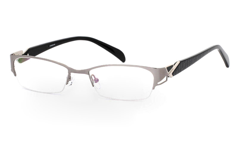 OD-039 Stainless Steel/ZYL Mens&Womens Half Rim Optical Glasses